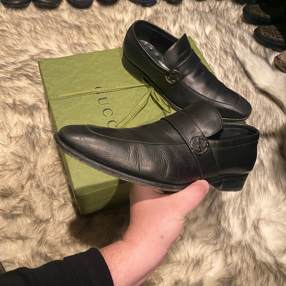 Classic Gucci Black Leather Dress Shoes main image 4